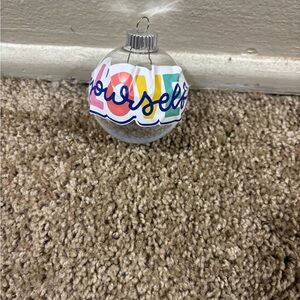 Colorful 'Love Yourself' Holiday Ornament